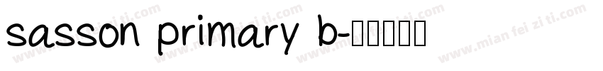 sasson primary b字体转换